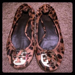 Leopard Tory Burch flats
